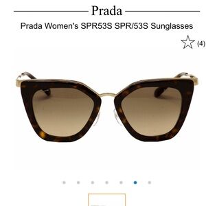 Prada Women's SPR53S SPR/53S Sunglasses in brown. Lightly used, good condition.